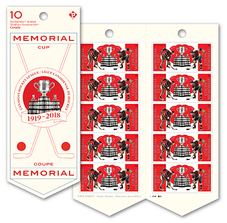 Memorial Cup Booklet of 10 stamps