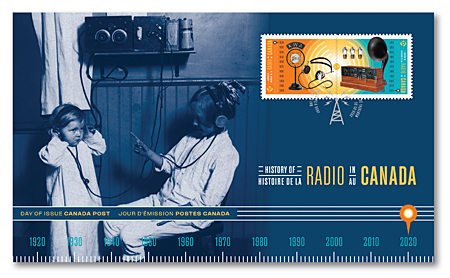 Official First Day Cover - History of Radio in Canada