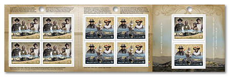 Booklet of 10 stamps - Black History: Willow Grove, NB, and Amber Valley, AB