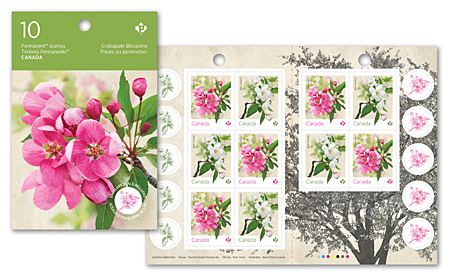 Booklet of 10 stamps - Crabapple Blossoms