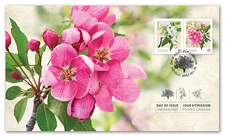 Official First Day Cover - Crabapple Blossoms