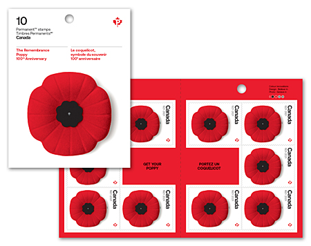 Booklet of 10 stamps - Poppy