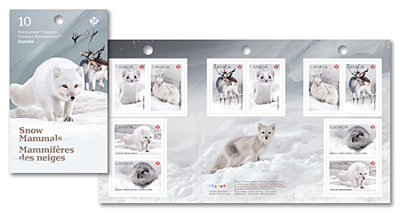 Booklet of 10 stamps - Snow Mammals