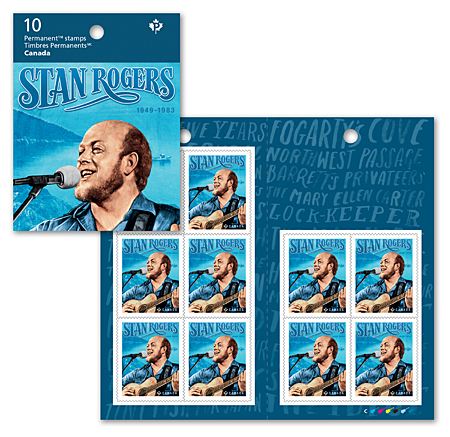 Booklet of 10 stamps - Stan Rogers, 1949-1983