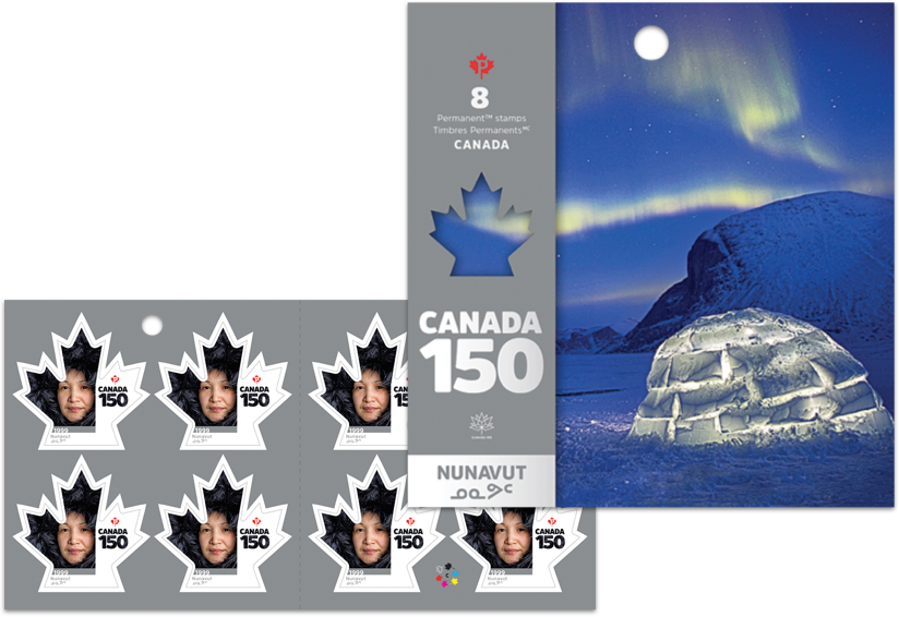 Nunavut Booklet of 10 stamps